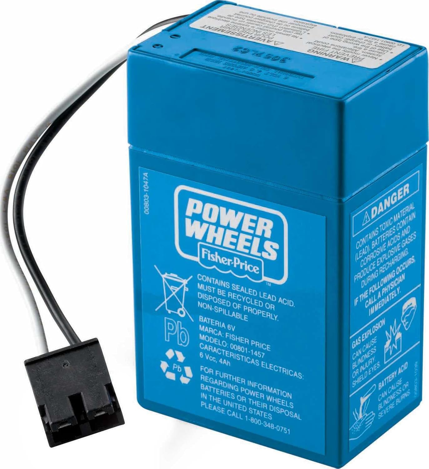 Power Wheels 6-volt replacement battery for toddler ride-on vehicles